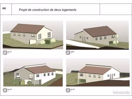 opportunite rare a saisir – terrain à bâtir à hérimoncourt avec pc 2 maisons mitoyennes