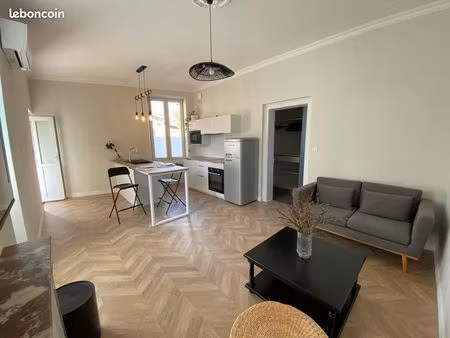 t2 meublé rénové 40 m² – centre-ville brive / gare – jardin