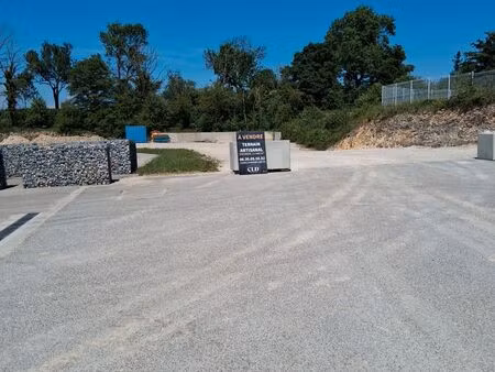 vente terrain zone artisanal