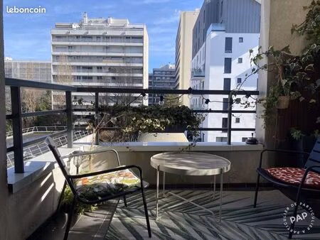 2 pièces meublé avec micro-terrasse aménagée