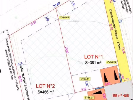 terrain constructible landivisiau
