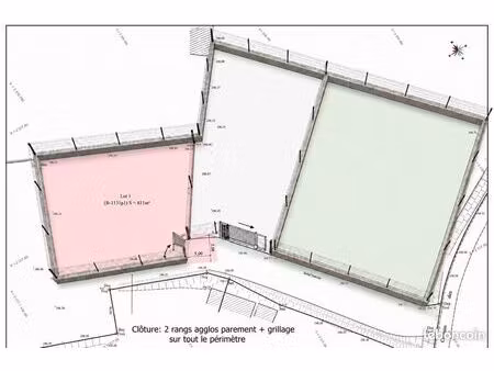 terrain constructible de 811 m2 à st marcel de careiret