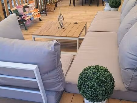 joli mobil home trigano de 40m2 4 saisons avec terrasse couverte de 35m2 et vue exceptionn
