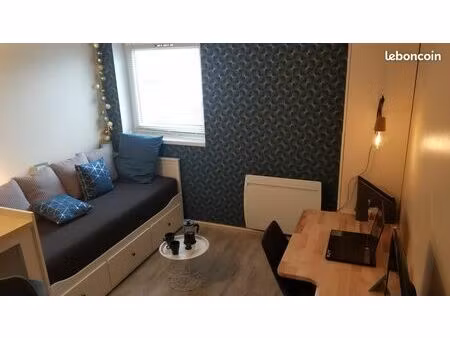 studio meublé 18m2 centre de saint-brieuc