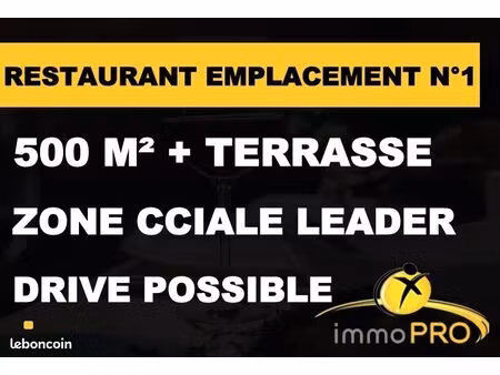 fonds de commerce restaurant 530 m²