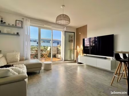 herblay (95220) – superbe f3 de 59m² avec balcon & 2 parkings – résidence haut de standing