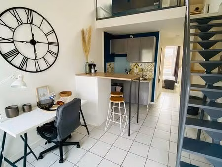 t2 bis meublé - bail étudiant i quartier les minimes
