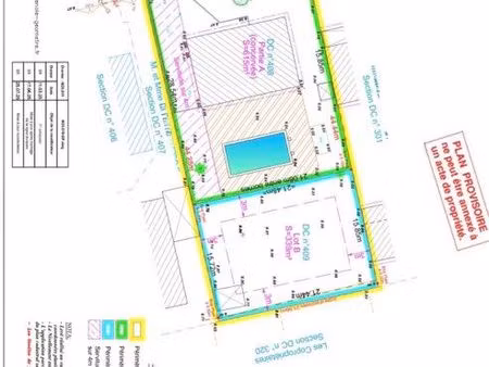 à vendre terrain 339 m²