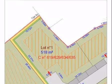 ? terrain constructible viabilisé 518 m² – puydaniel (31190)