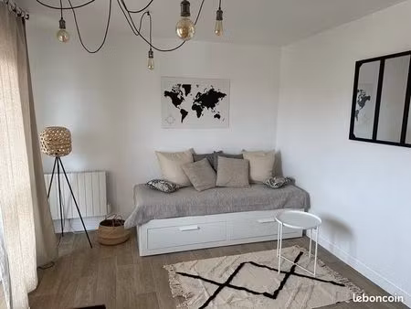 studio meublé 23 m² avec balcon et parking – chartres centre