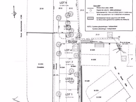 terrain 3649 m² sains