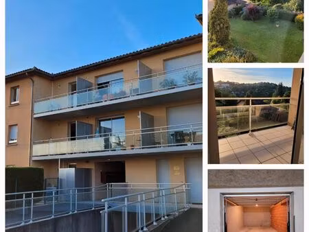 à louer – joli studio meublé avec balcon et box fermé – proche centre-ville de figeac