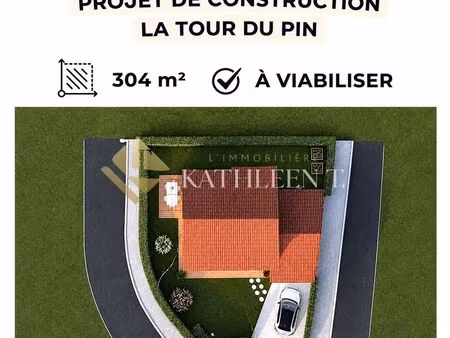 terrain 304 m² la tour-du-pin