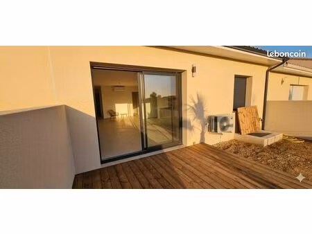 maison neuve jamais habitée – 2 ch + garage – proche plages