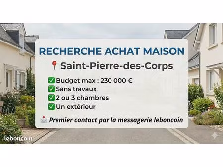 recherche achat maison saint pierre des corps