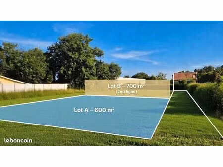terrain 700 m² lanton