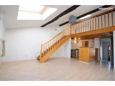 studio - t1 climatisé 33m² + mezzanine 10m² agen centre