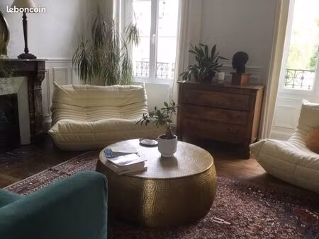 appartement ancien 72 m* 1 étage avec petit jardin