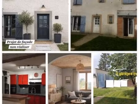 maison 130 m2 avec 3 garages sur terrain de 600m2 + 1 terrain en face de 5000m2 avec hanga