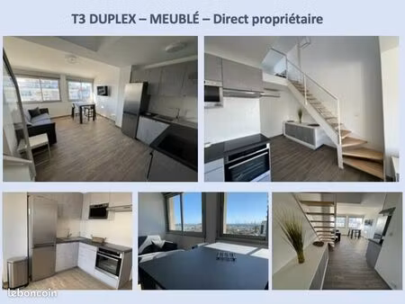 t3 duplex - vue mer – meublé