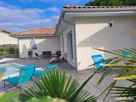 sainte- marie - de gosse - maison contemporaine 132 m2 - 4 chambres - piscine chauffee - d