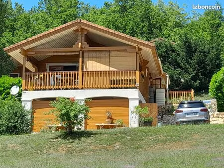 chalet bois atypique mauroux 46