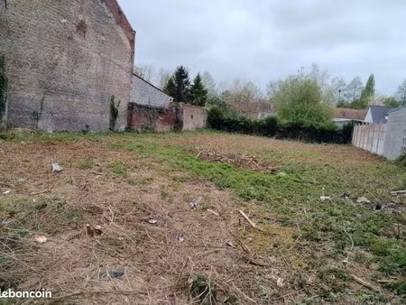 rare valenciennes intra-muros – terrain constructible 550 m² – sans vis-à-vis large facade