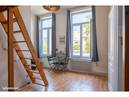 vends studio lumineux + cellier - 22m² - lille centre