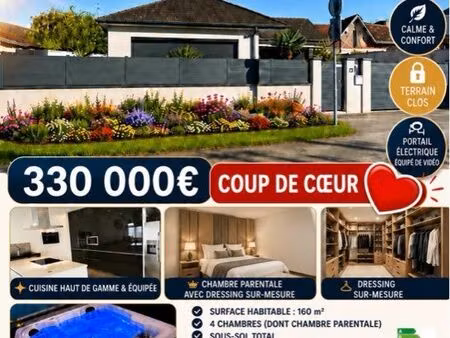 maison contemporaine 160m2 + sous-sol total