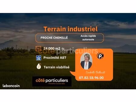 terrain 24391 m² chemille en anjou