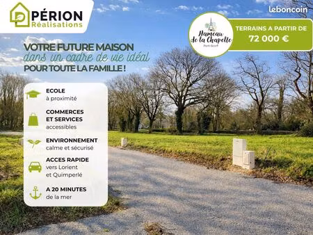 immédiatement disponible / terrains à bâtir viabilisés à partir de 72 000