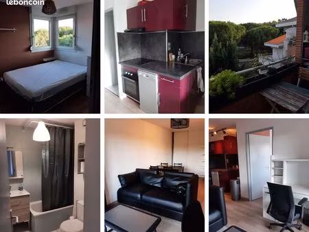 appartement entièrement meublé de 36m2 dans une résidence calme à saint-orens de gameville