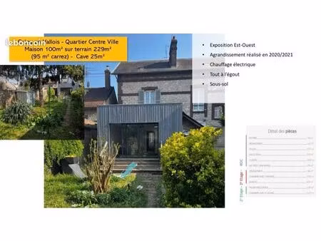 maison 100m2 centre ville crépy en valois