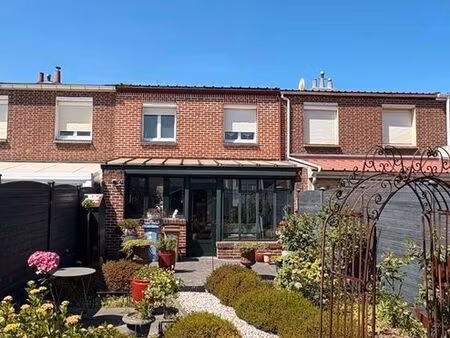 maison de 84m2 - 3 pièces + bureau + veranda + jardin + garage saint pol sur mer