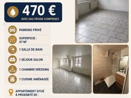 appartement à louer 47m longny les villages