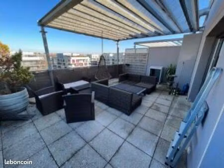 appartement t3 62m² meublé + grande terrasse