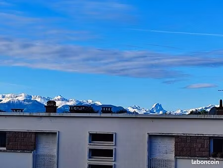 t3 86m2 billère - traversant  double séjour  vue pyrénées  cuisine équipée schmidt  balcon
