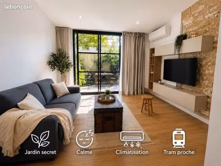 loft meublé avec jardin privatif – montpellier centre