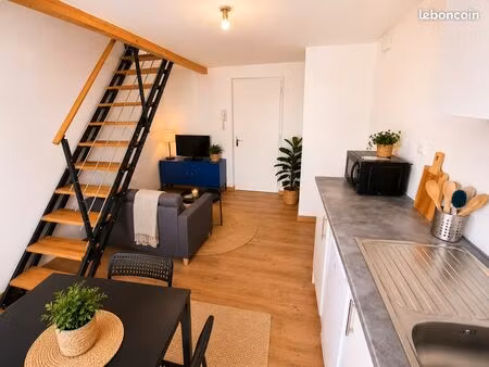 appartement meublé – 30m² - totalement rénové – centre de beaupréau