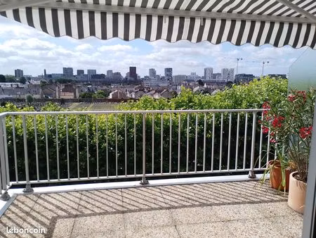 t2 dernier étage – terrasse  balcon et garage – vue dégagée sans vis-à-vis