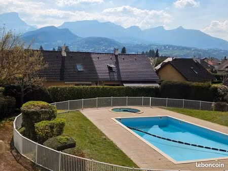appartement t2 de 50m² avec terrasse  garage et vue panoramique sur les montagnes