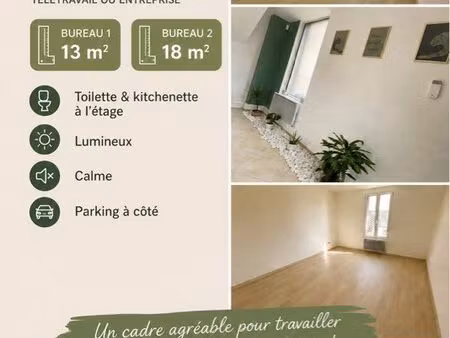 bureaux professionnel 13 et 18 m2