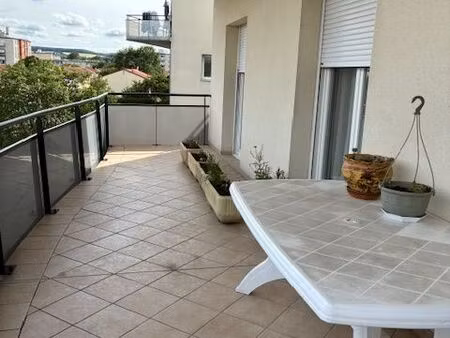 appartement f4 de 95m² avec terrasse  garage et cave