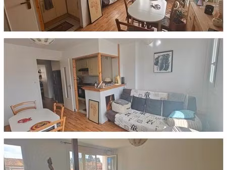 appartement t3 56m2 2 chambres avec garage  proche centre et gare