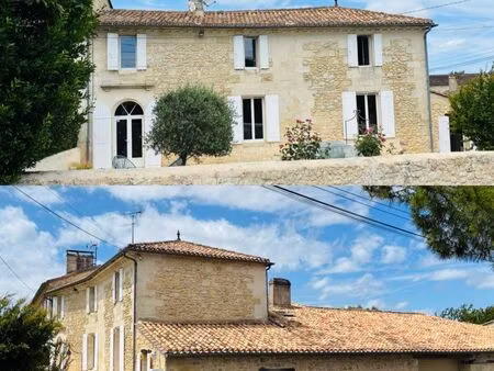 maison girondine 208 m² – 4 ch – piscine – garage 80 m² – dépendance
