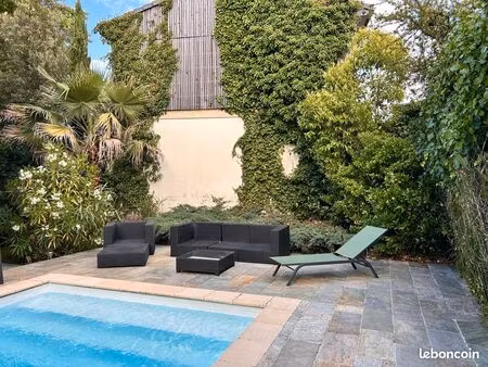 maison 170m2 - caudéran centre - 5ch - garage - piscine
