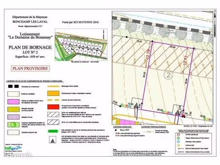 terrain 659 m² bonchamp les laval