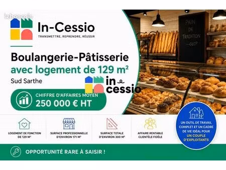 fonds de commerce boulangerie 300 m²