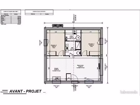 maison 3 pièces 55 m²