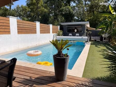 maison avec piscine au calme